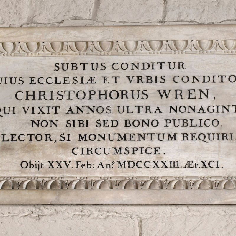 Detail of marble panel with inscription